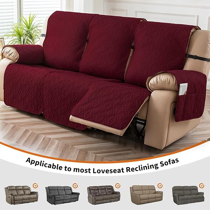 Genina Waterproof Reclining Couch Cover - Image 4