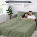 Cottington Lane Sleeper Sofa Sheets Full Size, 4 Piece Premium Quality 100% - Image 6