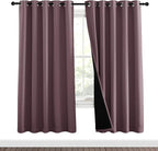 NICETOWN 100% Blackout Window Curtain Panels, Full Light Blocking Drapes - Image 2