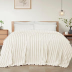 Exclusivo Mezcla Striped King Size Fleece Blanket by ExclusivoMezcla
