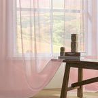 Joydeco Sheer Curtains 108 Inches Long, Window Curtains Privacy Assured - Image 4