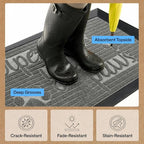 GORILLA GRIP 100% Waterproof All-Season WeatherMAX Doormat US Designed Natural - Image 6