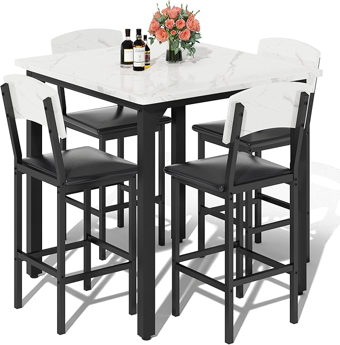 AWQM 5-Piece Dining Table Set, Dining Table Set by AWQM