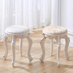 Vintage Vanity Stool Vanity Chair, Round & Rectangular Makeup Stool, Cute - Image 4