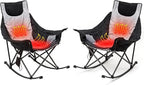 SUNNYFEEL Oversized Heated Rocking Camping Chair 2 Pack, Fully Padded Patio by SunnyFeelCamping