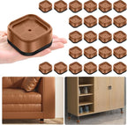 shouwuhho 24 Pack Furniture Risers Adjustable Bed Risers Heavy Duty Lifts - Image 8