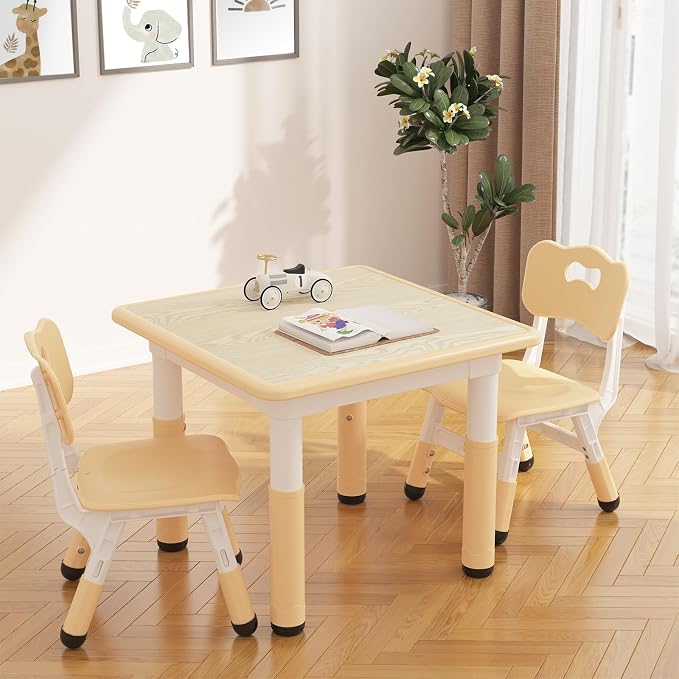 GAOMON Kids Table and 2 Chairs Set - Image 9