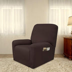 PureFit Stretc Recliner Chair Covers Fleece Soft Couch Covers - Image 2