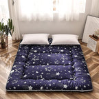 MAXYOYO Navy Star Futon Mattress Japanese Floor Mattress Tatami Floor Mat by MAXYOYO