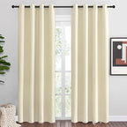 NICETOWN Beige Room Darkening Curtains 86" Long by NICETOWN