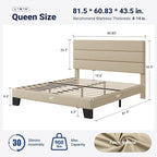 Allewie Queen Size Platform Bed Frame - Image 2