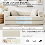 HANXIN 78 Inch Convertible Sleeper Sofa Bed, Folding Floor Mattress Couch - Image 4