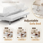 Shahoo Convertible Folding Futon Sofa Bed Sleeper Couch - Image 4