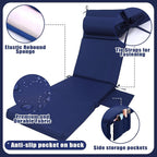 Wenqik 2 Pcs Outdoor Chaise Lounge Cushion - Image 3