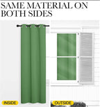 NICETOWN Froest Green Blackout Curtains 102 inches Length - Image 5