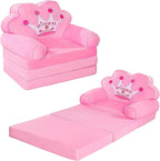 MOONBEEKI Kids Couch Fold Out, Foldable Princess Chair by MOONBEEKI