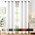 MIULEE Blackout Curtains for Bedroom 2 Panels 40 x 80 Inch Long Pure White | by MIULEE