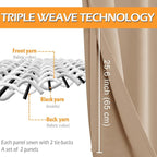 Blackout Window Curtain Panels, 42 x 72 Inch | Thermal Insulated, Light Blocking - Image 3