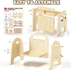 Lehoo Castle Montessori Weaning Table and Chair Set - Image 8