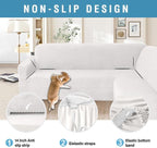 HDCAXKJ Corner Sectional Couch Covers Velvet Stretch L Shape Sofa Cover Soft - Image 5