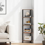 TUTOTAK Corner Shelf, 5-Tier Corner Bookshelf - Image 5