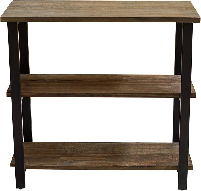 Alaterre Furniture Pomona Living Room 3-Tier Solid Wood Under-Window Bookshelf - Image 10