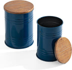 Glitzhome Rustic Storage Ottoman Seat Stool, Farmhouse Nesting End Table - Image 3