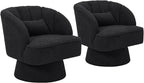 Garvee Ultra-Plush Swivel Accent Chair, 360° Barrel Lounge Chair - Image 7
