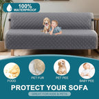 Turquoize 100% Waterproof Futon Cover Futon Slipcover Washable Armless Sofa Bed - Image 2
