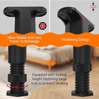 8 PCS Adjustable Bed Frame Support Legs, Frame Center Slats Heavy Support Leg - Image 4