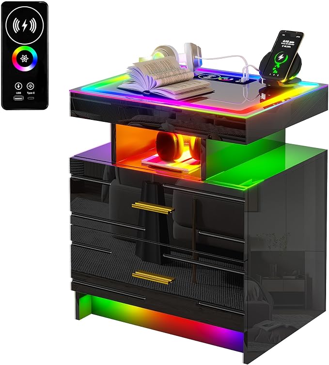 WOOVIVS Nightstand Set of 2 - Image 8
