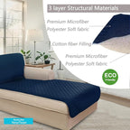 U-NICE HOME Sectional Couch Cover Chaise Lounge Cover, Pet Friendly, Elastic - Image 5