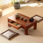 Antique Coffee Table, Japanese Style Low Wooden Table Tea Table - Image 2
