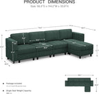 Belffin 5 Seats L Shaped Sectional Couch - Image 2