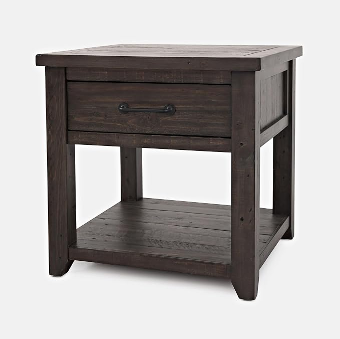 Jofran Madison County Harris End Table, Barnwood Brown - Image 9
