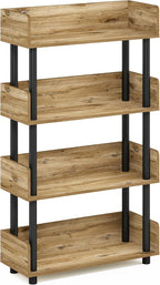 Furinno TURN-N-TUBE 4-Tier Display Shelf, Storage Shelves, Book Shelf, Open - Image 5