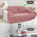 COMAX Futon Sofa Bed, Convertible Folding Sofa Bed, Boneless Couch Loveseat - Image 4