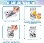GLOBLELAND 18 Sheets Black and White Flowers Birds Transfer Stickers - Image 3