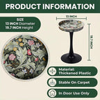 Gesodant Boho Chic Round Side Table, Stable Hourglass Pedestal Base, Unique - Image 3
