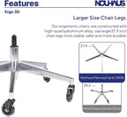 Nouhaus Ergo3D Ergonomic Office Chair Lumbar Support Mesh Office Chair - Image 4