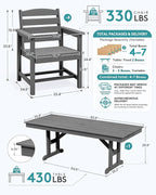 SERWALL 9 Piece Outdoor Dining Set - Image 2