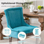 Modern Dining Chairs Set of 2, High Back Dining Chairs Side Chairs - Image 4