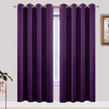 Yakamok Room Darkening Curtains 52x72 inch Length Purple-Living Room | 2 panels by Yakamok