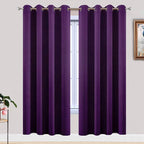 Yakamok Room Darkening Curtains 52x72 inch Length Purple-Living Room | 2 panels by Yakamok