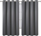 Grey Bedroom Blackout Curtains/52 x 63 Inch Long/Set of 2 Curtain - Image 2