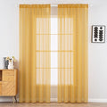 MIULEE 2 Panels Fall Sheer Curtains by MIULEE