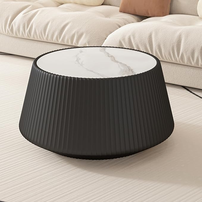 26.77" Marble Coffee Table, Modern Cup Shaped Coffee Table - Image 8