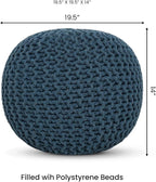 REDEARTH · Round Pouf Bean Bag Ottoman - Image 3