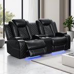 Power Recliner Loveseat, Living Room Furniture Sets, Breathing Leather by LYfurniture