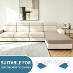 XINEAGE Chaise Cover for L Shaped Sofa, Sectional Couch Covers for Pets - Image 2
